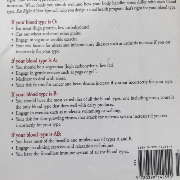 Blood type diet book - Picture 3 of 8